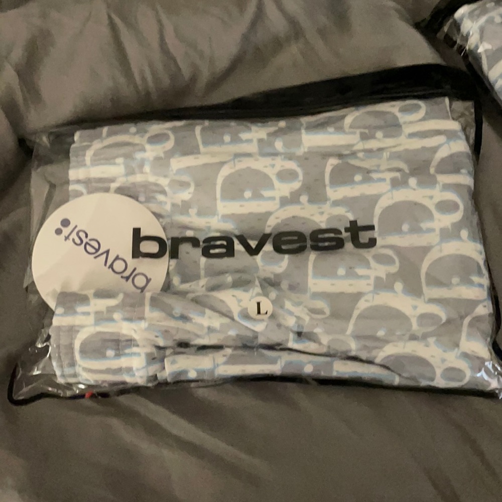Bravest oblique shorts Columbia gray size large